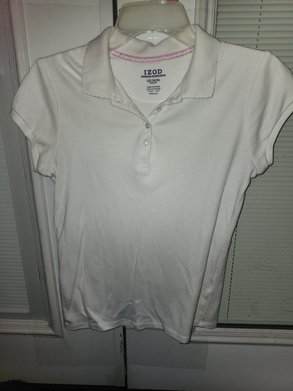 IZOD Girl’s White Polo Shirt
